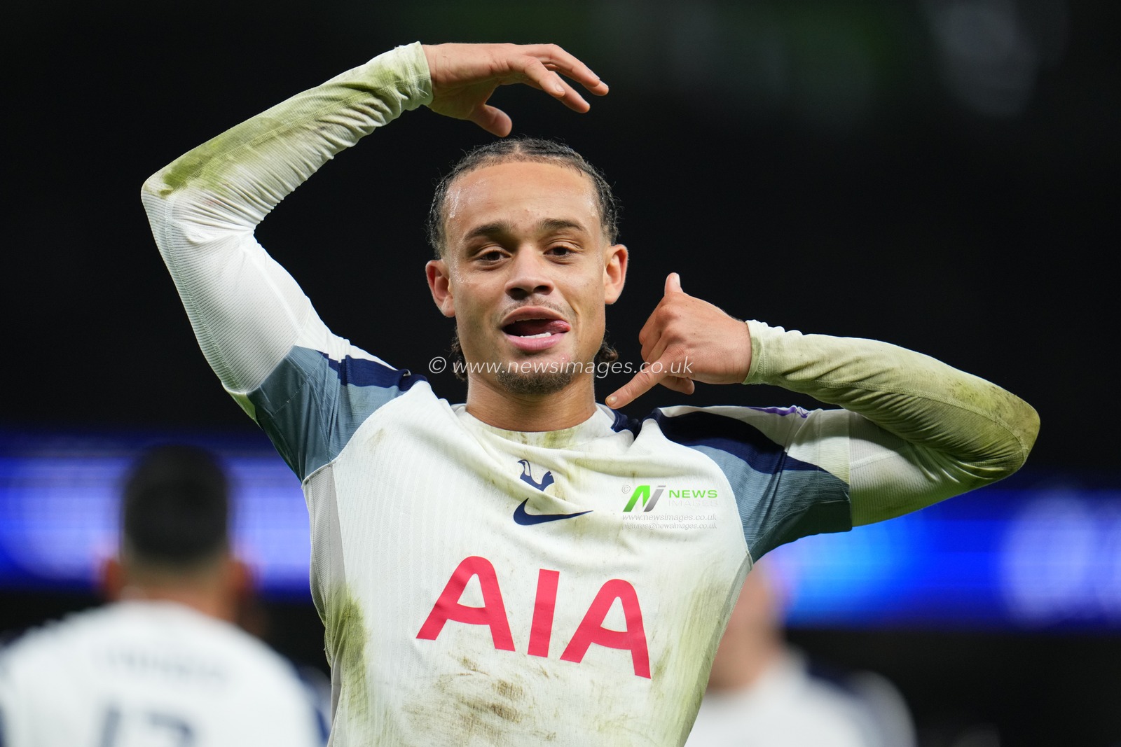 Xavi Simons of Tottenham Hotspur celebrates goal during the UEFA Champions League Matchday 6 of 8 Tottenham Hotspur vs Slavia Prague at Tottenham Hotspur Stadium, London, United Kingdom, 9th December 2025

(Photo by Harvey Murphy/News Images)

*** GER AUT SUI OUT ***