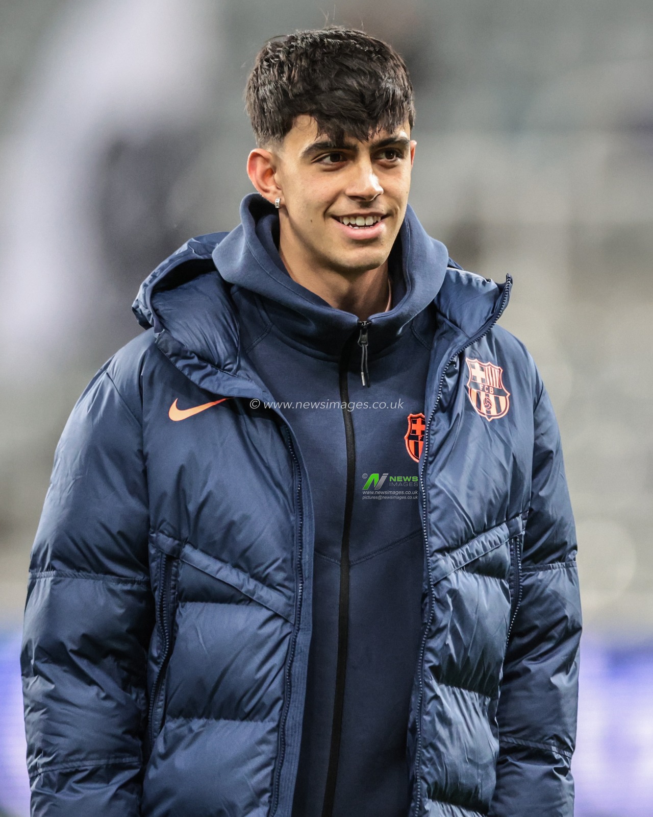 Marc Bernal of Barcelona arrives during the UEFA Champions League Last 16 match Newcastle Untied vs Barcelona at St. James's Park, Newcastle, United Kingdom on 10 March 2026

(Photo by Mark Cosgrove/News Images)