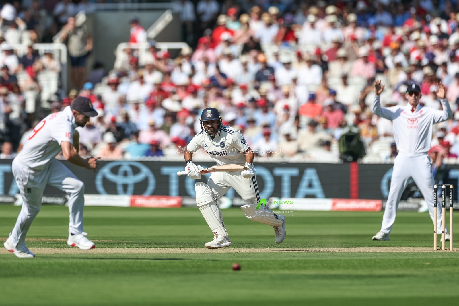 Karun Nair of India makes two runs during the 3rd Rothesay Test Match Day 2 England v India at Lords, London, United Kingdom, 11th July 2025

(Photo by Mark Cosgrove/News Images)