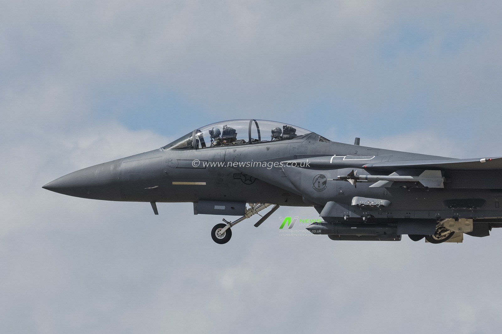 United States Air Force McDonnell Douglas, F-15 Eagle land at RAF Lakenheath, Lakenheath, United Kingdom, 26th June 2025

(Photo by Mark Cosgrove/News Images)