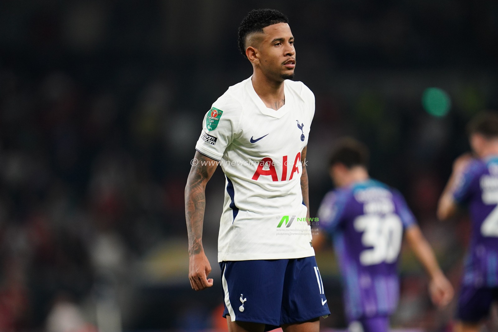 Savio of Tottenham Hotspur during the Carabao Cup round 2 match Tottenham Hotspur vs Charlton Athletic at Tottenham Hotspur Stadium, London, United Kingdom on 26 August 2026

(Photo by Harvey Murphy/News Images)