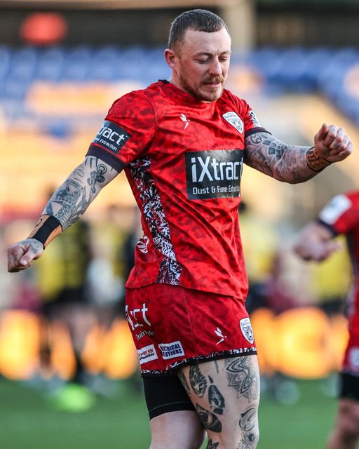 Josh Charnley of Leigh Leopards in the pre-game warm up during the Betfred Super League round 8 match York Knights vs Leigh Leopards at LNER Community Stadium, York, United Kingdom on 17 April 2026

(Photo by Alfie Cosgrove/News Images)