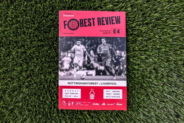 Igor Jesus of Nottingham Forest and Virgil van Dijk of Liverpool on the front cover of the match day programme during the Premier League match Nottingham Forest vs Liverpool at City Ground, Nottingham, United Kingdom on 22 February 2026

(Photo by Alfie Cosgrove/News Images)
