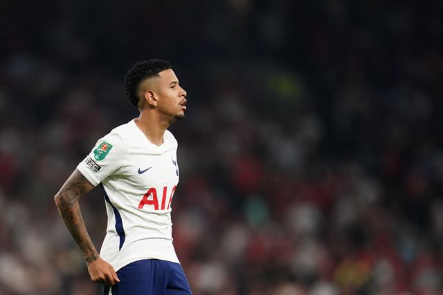 Savio of Tottenham Hotspur during the Carabao Cup round 2 match Tottenham Hotspur vs Charlton Athletic at Tottenham Hotspur Stadium, London, United Kingdom on 26 August 2026

(Photo by Harvey Murphy/News Images)