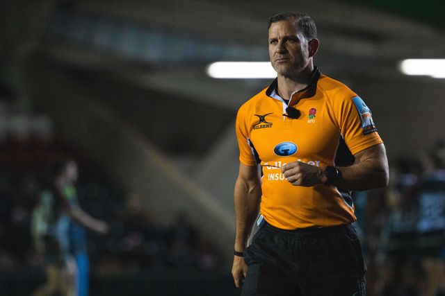 Karl Dickinson during the Gallagher Premiership match Leicester Tigers vs Gloucester Rugby at Mattioli Woods Welford Road Stadium, Leicester, United Kingdom, 19th December 2025

(Photo by Craig Evans/News Images)

*** GER AUT SUI OUT ***