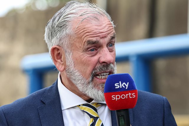 Leeds Rhinos Sporting Director Ian Blease in a Sky Sports interview during the Betfred Super League round 23 match Leeds Rhinos vs Hull KR at Headingley Stadium, Leeds, United Kingdom, 21st August 2025

(Photo by Mark Cosgrove/News Images)