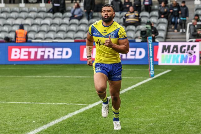 Liam Byrne of Wigan Warriors during the Betfred Magic Weekend 2025 match Huddersfield Giants vs Hull FC at St. James's Park, Newcastle, United Kingdom, 4th May 2025

(Photo by Mark Cosgrove/News Images)