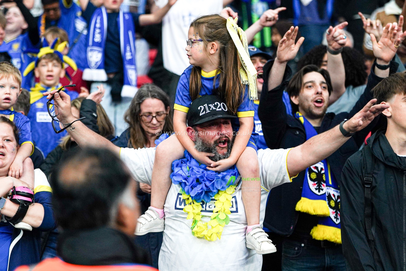 Wimbledon fans after the Sky Bet League 2 Playoff Final match AFC Wimbledon vs Walsall at Wembley Stadium, London, United Kingdom, 26th May 2025

(Photo by Harvey Murphy/News Images)