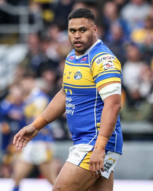 Sam Lisone of Leeds Rhinos during the Betfred Super League Round 8 match Leeds Rhinos vs Huddersfield Giants at Headingley Stadium, Leeds, United Kingdom, 18th April 2025

(Photo by Alfie Cosgrove/News Images)