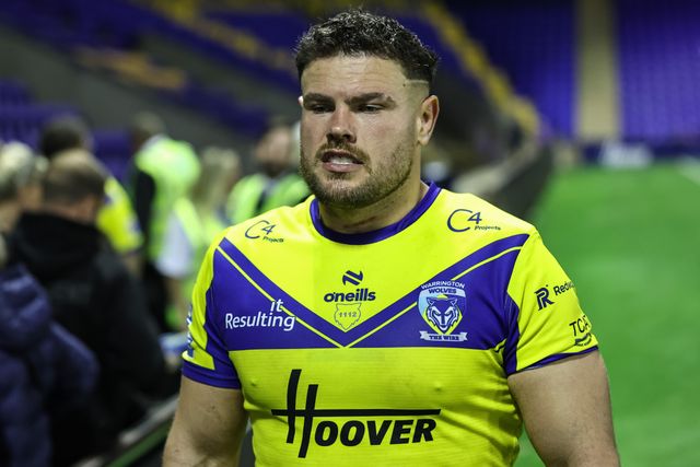 Joe Philbin of Warrington Wolves during the Betfred Super League Round 13 match Warrington Wolves vs Castleford Tigers at Halliwell Jones Stadium, Warrington, United Kingdom, 30th May 2025

(Photo by Mark Cosgrove/News Images)