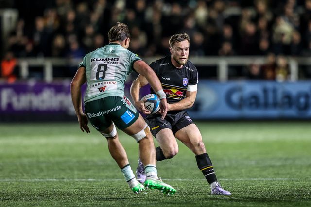 Brett Connon of Newcastle Red Bulls during the Premiership Rugby Cup match Newcastle Red Bulls vs Leicester Tigers at Kingston Park, Newcastle, United Kingdom, 31st October 2025

(Photo by Alfie Cosgrove/News Images)

*** GER AUT SUI OUT ***