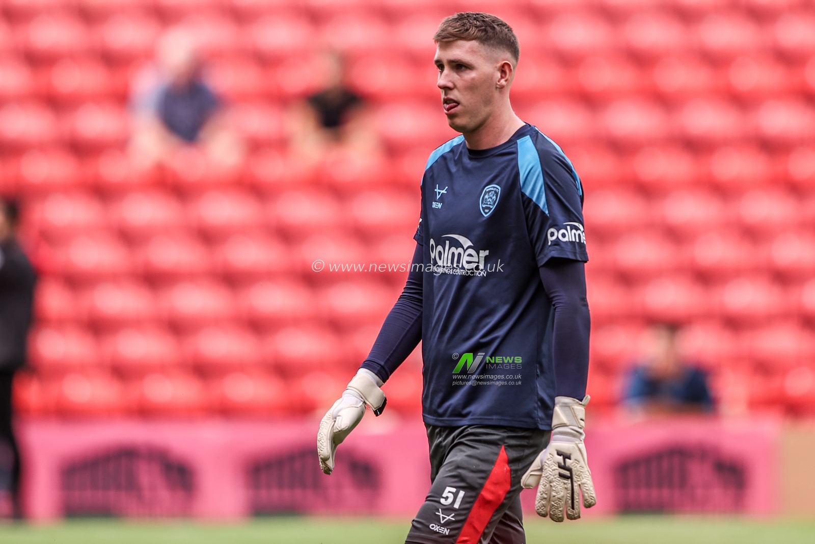 Barnsley goalkeeper Kieran Flavell in the pregame warmup session during the Sky Bet League One match Barnsley vs Bromley at Oakwell, Barnsley, United Kingdom on 15 August 2026

(Photo by Alfie Cosgrove/News Images)