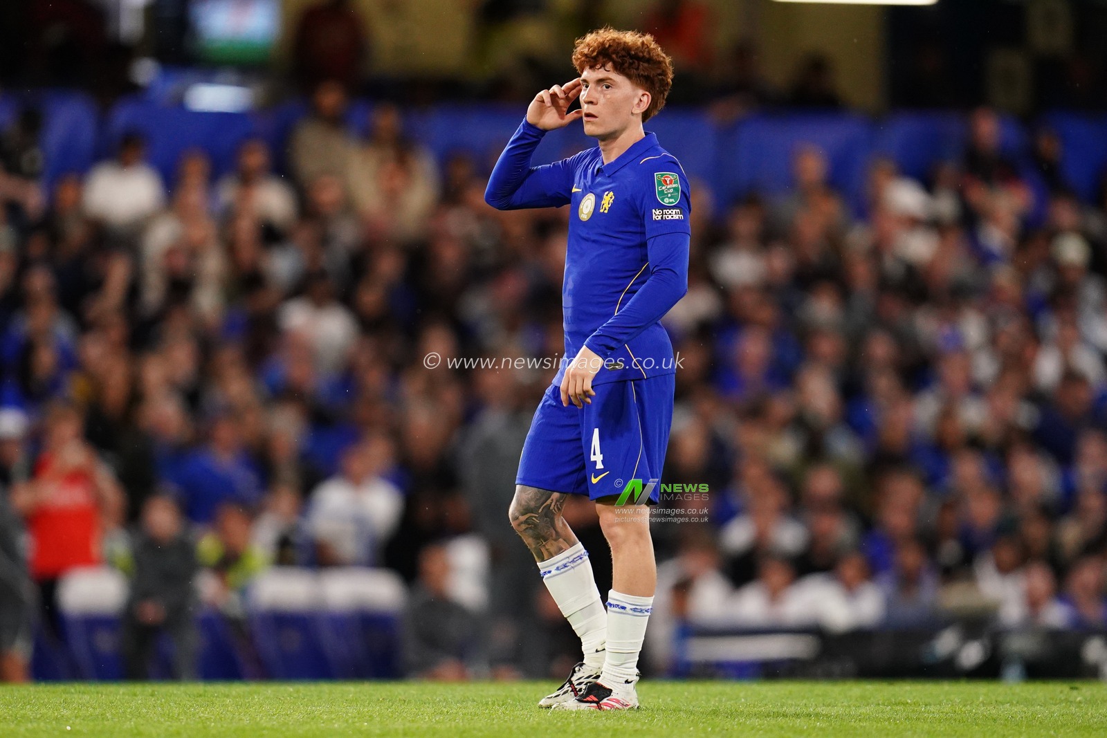 Valentin Barco of Chelsea during the Carabao Cup round 2 match Chelsea vs Luton Town at Stamford Bridge, London, United Kingdom on 27 August 2026

(Photo by Harvey Murphy/News Images)