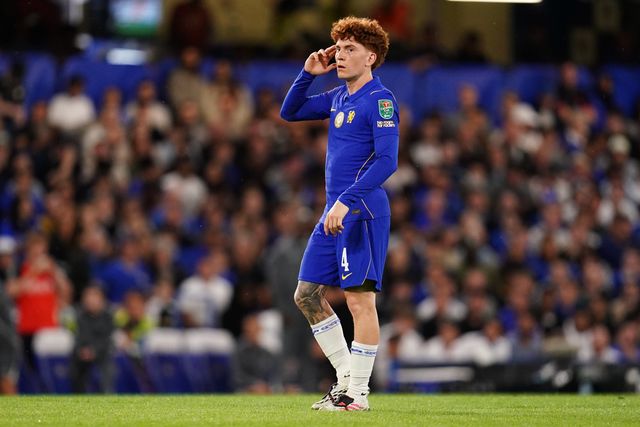 Valentin Barco of Chelsea during the Carabao Cup round 2 match Chelsea vs Luton Town at Stamford Bridge, London, United Kingdom on 27 August 2026

(Photo by Harvey Murphy/News Images)