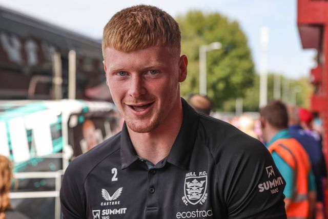 Harvey Barron of Hull FC arrives during the Betfred Super League Round 25 match Hull KR vs Hull FC at Sewell Group Craven Park, Kingston upon Hull, United Kingdom, 7th September 2025

(Photo by Mark Cosgrove/News Images)
