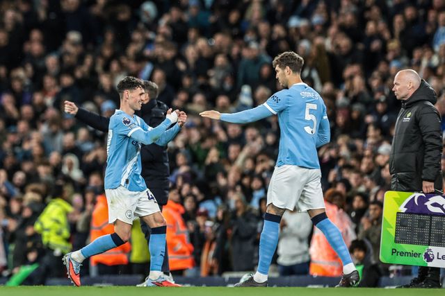 Phil Foden of Manchester City is substituted for John Stones of Manchester City during the Premier League match Manchester City vs Crystal Palace at Etihad Stadium, Manchester, United Kingdom on 13 May 2026

(Photo by Mark Cosgrove/News Images)