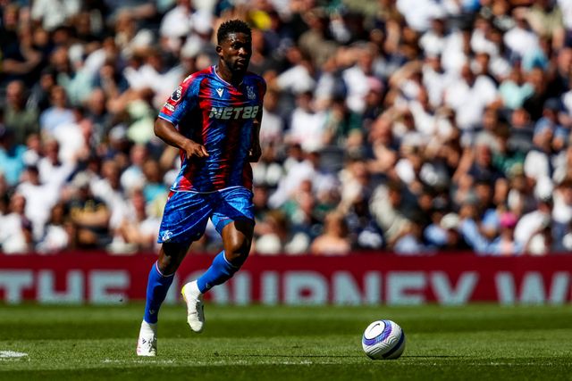 Jefferson Lerma of Crystal Palace runs with the ball during the Premier League match Tottenham Hotspur vs Crystal Palace at Tottenham Hotspur Stadium, London, United Kingdom, 11th May 2025

(Photo by Izzy Poles/News Images)
