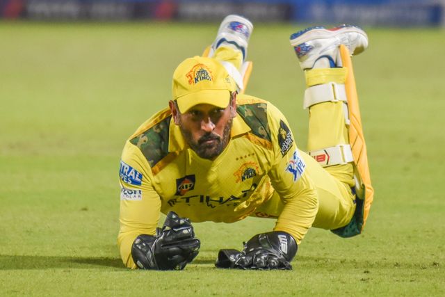 Chennai Super Kings'  captain Mahendra Singh  during the Indian Premier League cricket match between Kolkata Knight Riders and Chennai Super Kings at Eden Gardens in Kolkata, India, Wednesday, May 7, 2025.(Photo: Debajyoti Chakraborty/News Images)