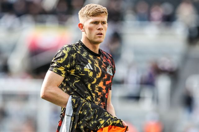 Lewis Hall of Newcastle United in the pregame warmup session during the Premier League match Newcastle Untied vs West Ham United at St. James's Park, Newcastle, United Kingdom on 17 May 2026

(Photo by Alfie Cosgrove/News Images)