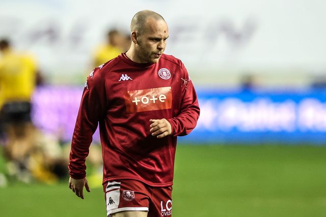 Liam Marshall of Wigan Warriors in the pre-game warm up during the Betfred Super League round 5 match Wigan Warriors vs York Knights at The Brick Community Stadium, Wigan, United Kingdom on 19 March 2026

(Photo by Alfie Cosgrove/News Images)