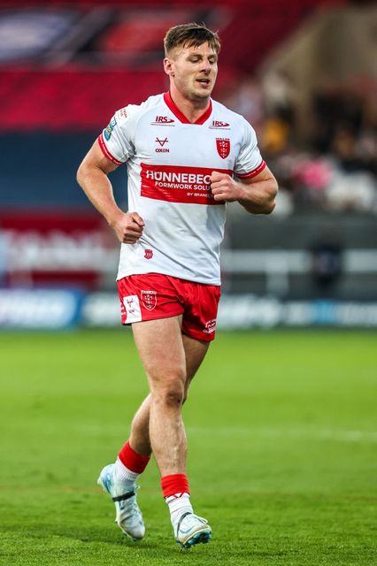 Tom Davies of Hull KR during the Betfred Super League round 10 match Hull KR vs Castleford Tigers at Sewell Group Craven Park, Hull, United Kingdom on 30 April 2026

(Photo by Alfie Cosgrove/News Images)