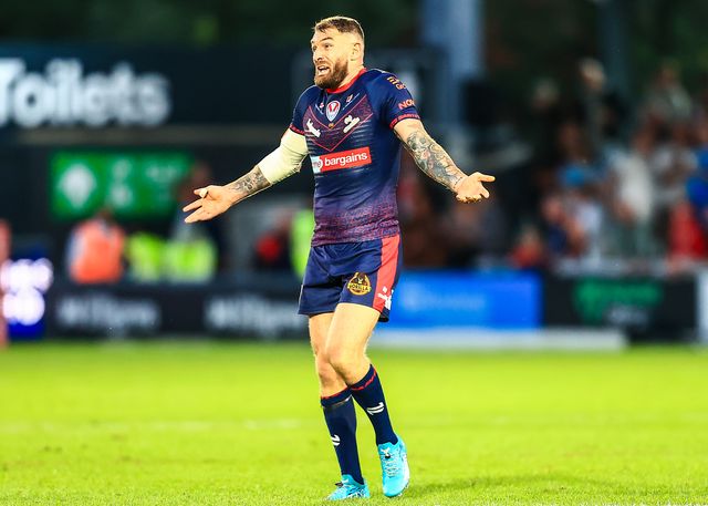 Daryl Clark of St. Helens during the Betfred Super League round 21 match Wakefield Trinity vs St Helens at DIY Kitchens Stadium, Wakefield, United Kingdom, 8th August 2025

(Photo by Richard Bierton/News Images)