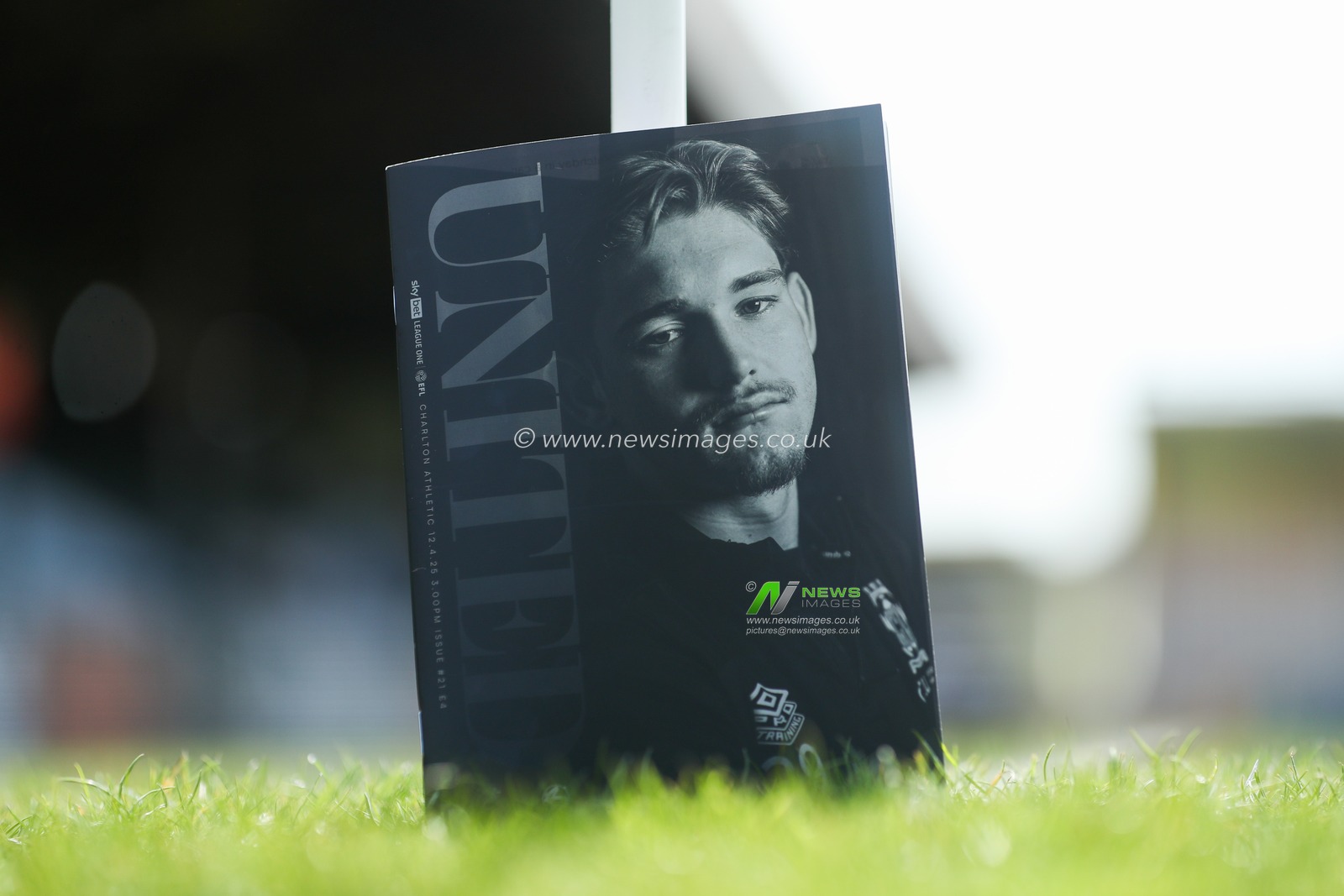 Dom Ballard of Cambridge United features on the match day programme prior to the Sky Bet League 1 match Cambridge United vs Charlton Athletic at Cledara Abbey Stadium, Cambridge, United Kingdom, 12th April 2025

(Photo by Izzy Poles/News Images)