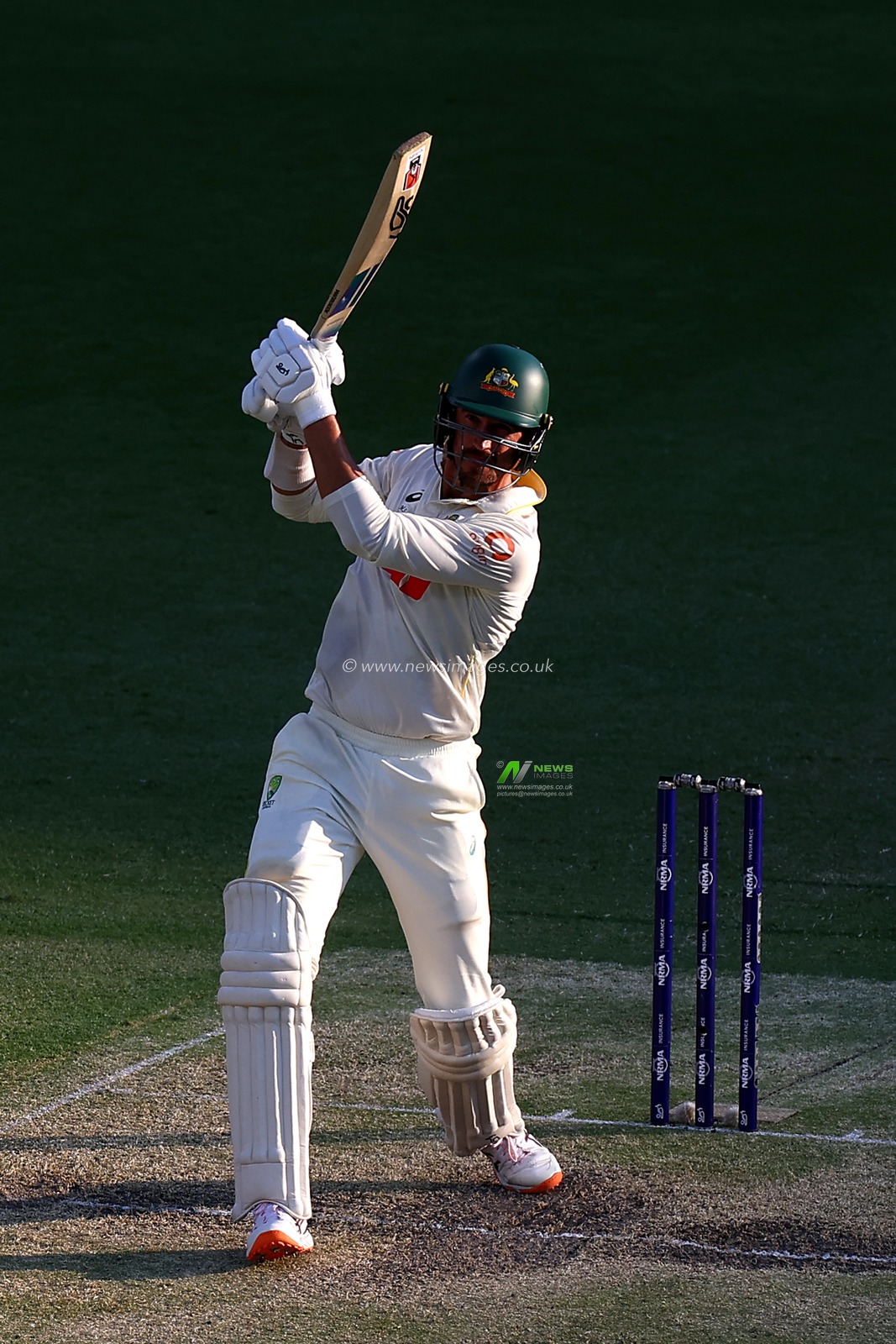 Mitchell Starc of Australia bats during Day 3 of the Second Test in the NRMA Insurance Ashes Series Australia vs England at The Gabba, Brisbane Cricket Ground, Brisbane, Australia, 6th December 2025

(Photo by Patrick Hoelscher/News Images)

*** GER AUT SUI OUT ***