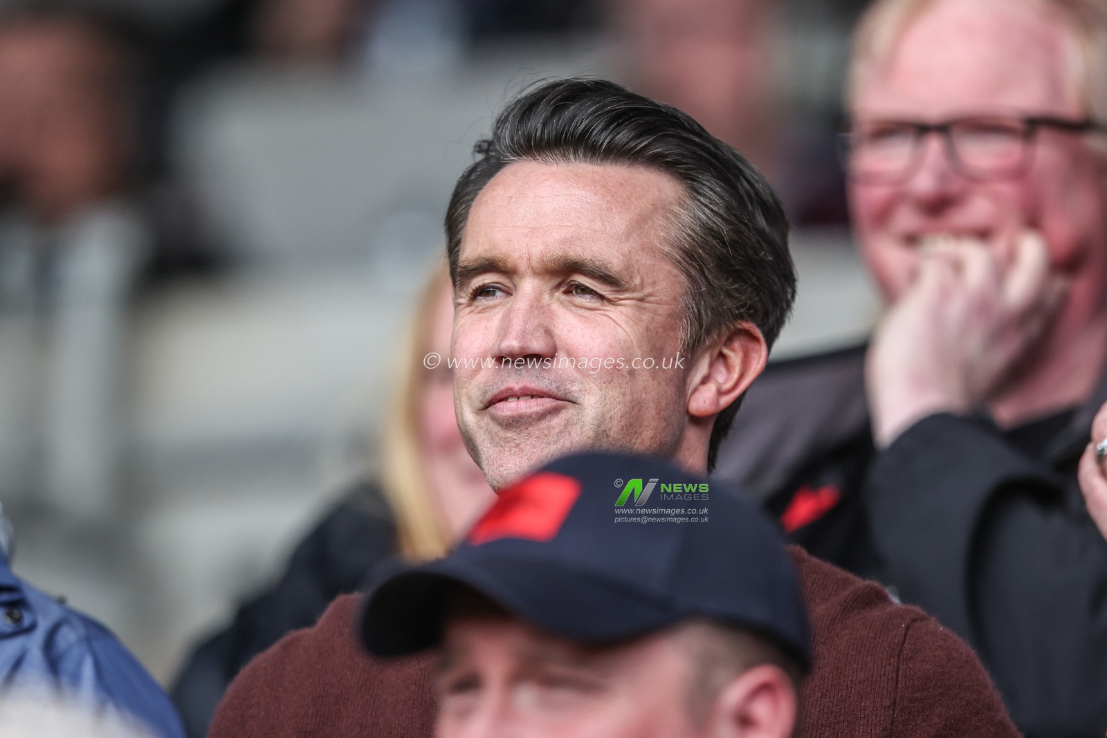 Rob McElhenney in attendance during the Sky Bet League 1 match Blackpool vs Wrexham at Bloomfield Road, Blackpool, United Kingdom, 21st April 2025

(Photo by Alfie Cosgrove/News Images)
