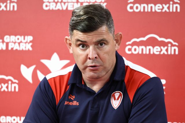 Paul Wellens Head Coach of St. Helens speaks in the post match press conference during the Betfred Super League Round 24 match Hull KR vs St Helens at Sewell Group Craven Park, Kingston upon Hull, United Kingdom, 29th August 2025

(Photo by Mark Cosgrove/News Images)
