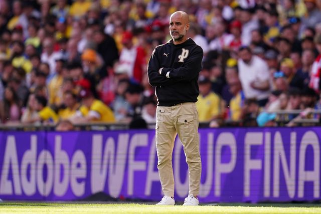 Josep Guardiola manager of Manchester City during the Emirates FA Cup Semi-Final match Manchester City vs Southampton at Wembley Stadium, London, United Kingdom on 25 April 2026

(Photo by Harvey Murphy/News Images)