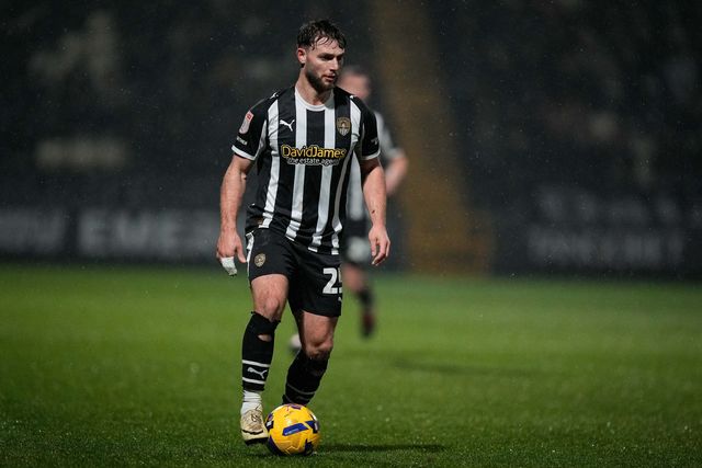Nicholas Tsaroulla of Notts County controls the ball  during the Sky Bet League 2 match Notts County vs Gillingham at Meadow Lane, Nottingham, United Kingdom, 3rd February 2026

(Photo by Maynard Manyowa/News Images)