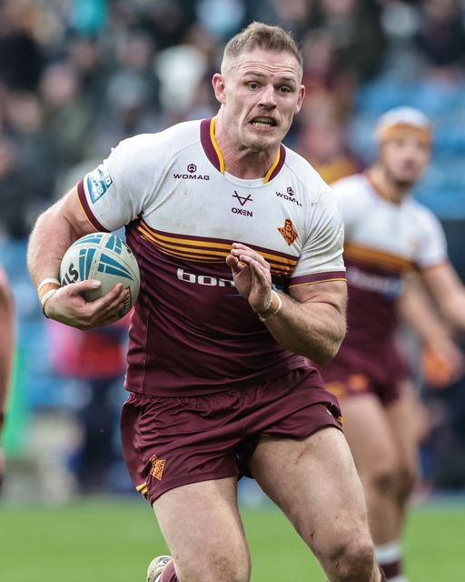 Tom Burgess of Huddersfield Giants breaks with the ball during the Betfred Super League Round 2 match Huddersfield Giants vs Wakefield Trinity at Accu Stadium, Huddersfield, United Kingdom on 22 February 2026

(Photo by Mark Cosgrove/News Images)
