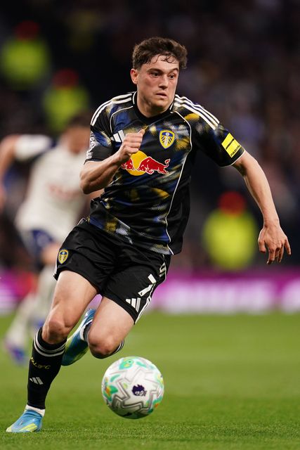 Daniel James of Leeds United with the ball during the Premier League match Tottenham Hotspur vs Leeds United at Tottenham Hotspur Stadium, London, United Kingdom on 11 May 2026

(Photo by Harvey Murphy/News Images)