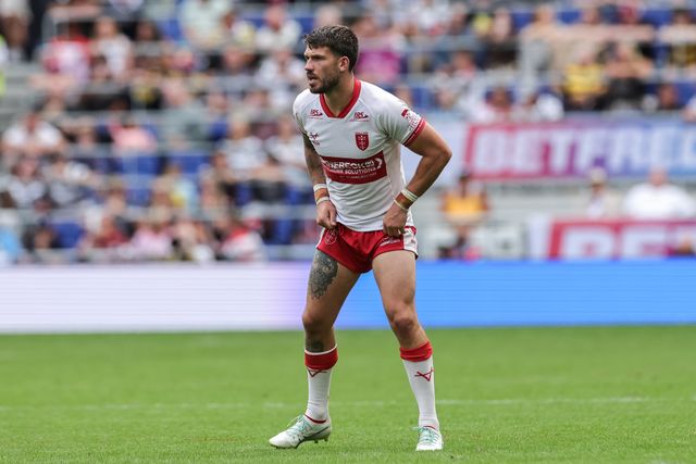 Oliver Gildart of Hull KR during the Betfred Super League Magic Weekend match Hull KR vs Hull FC at Hill Dickinson Stadium, Liverpool, United Kingdom on 04 July 2026

(Photo by Mark Cosgrove/News Images)