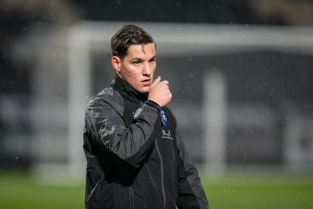 Max Clark of Gillingham in the pregame warmup session  during the Sky Bet League 2 match Notts County vs Gillingham at Meadow Lane, Nottingham, United Kingdom, 3rd February 2026

(Photo by Maynard Manyowa/News Images)