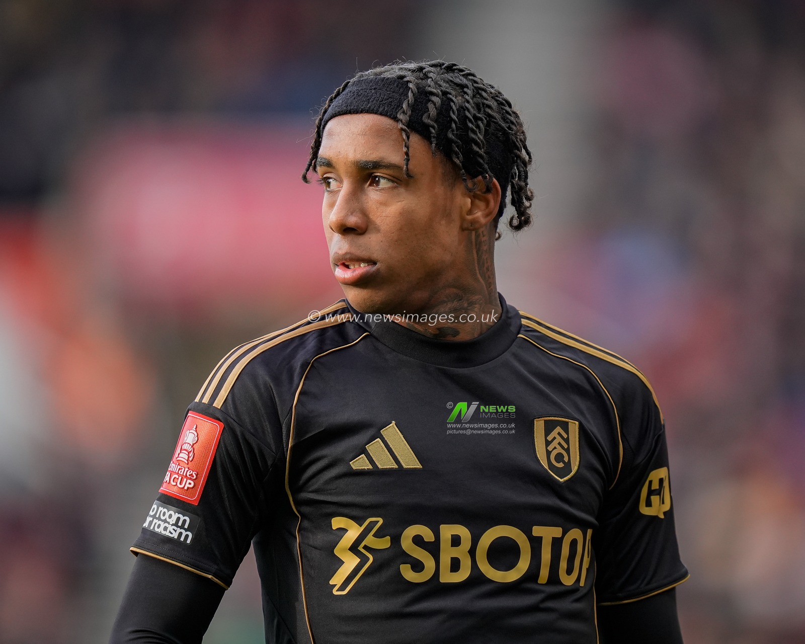 Kevin of Fulham during the Emirates FA Cup 4th Round  match Stoke City vs Fulham at Bet365 Stadium, Stoke On Trent, United Kingdom on 15 February 2026

(Photo by Maynard Manyowa/News Images)