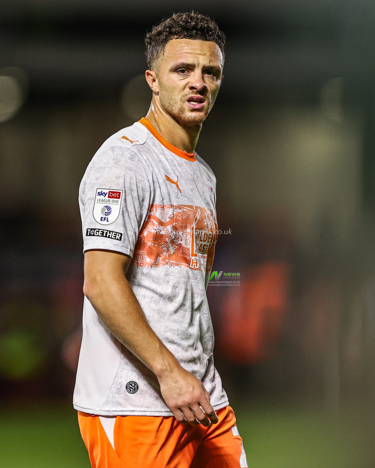 Jordan Williams of Blackpool during the Sky Bet League One match Barnsley vs Blackpool at Oakwell, Barnsley, United Kingdom on 02 September 2026

(Photo by Alfie Cosgrove/News Images)