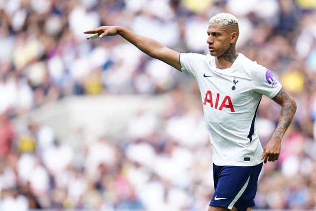 Richarlison of Tottenham Hotspur hands out instructions to his teammates during the pre-season friendly match Tottenham Hotspur vs Hoffenheim at Tottenham Hotspur Stadium, London, United Kingdom on 15 August 2026

(Photo by Harvey Murphy/News Images)