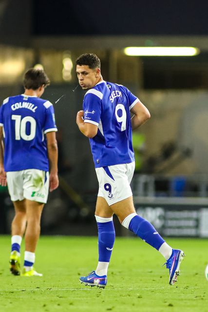 Yousef Salech of Cardiff City during the Carabao Cup round 2 match Cardiff City vs Norwich City at Cardiff City Stadium, Cardiff, United Kingdom on 25 August 2026

(Photo by Andrew Lewis/News Images)