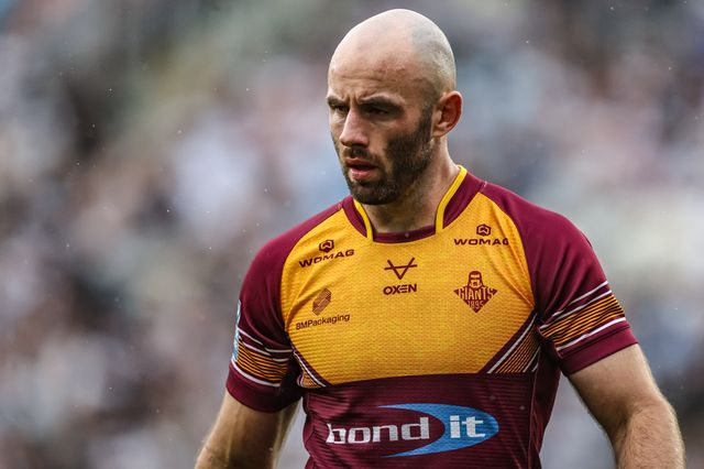 Matt Frawley of Huddersfield Giants during the Betfred Super League round 20 match Hull FC vs Huddersfield Giants at MKM Stadium, Hull, United Kingdom, 26th July 2025

(Photo by Alfie Cosgrove/News Images)