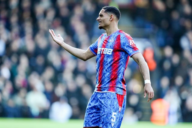 Maxence Lacroix of Crystal Palace celebrates the goal to make it 1-0 during the Emirates FA Cup 5th Round match Crystal Palace vs Millwall at Selhurst Park, London, United Kingdom, 1st March 2025

(Photo by Izzy Poles/News Images)