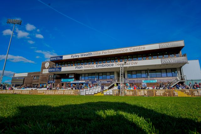 A general view of the of pavilion prior to match starting during the England Women v New Zealand 1st Vitality IT20 match at The Central Co-Op County Ground, Derby, United Kingdom on 20 May 2026

(Photo by Maynard Manyowa/News Images)