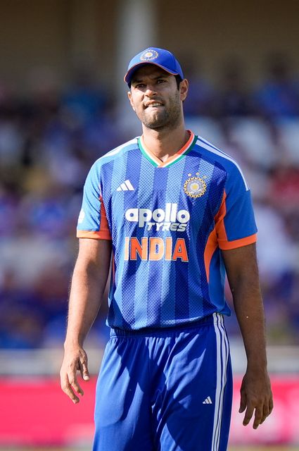 Shivam Dube of India during the Third Vitality T20 International match England vs India at Trent Bridge, Nottingham, United Kingdom on 07 July 2026

(Photo by Maynard Manyowa/News Images)