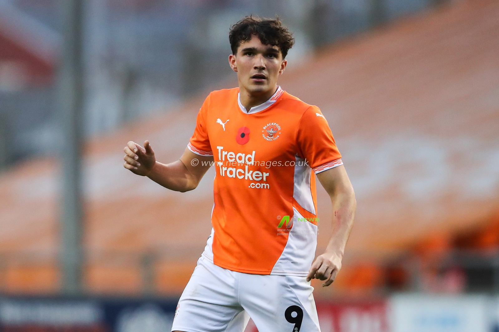 Kyle Joseph of Blackpool during the Sky Bet League 1 match Blackpool vs Northampton Town at Bloomfield Road, Blackpool, United Kingdom, 16th November 2024

(Photo by Gareth Evans/News Images)