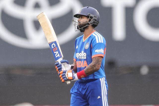 India captain Shreyas Iyer leaves the field of play after being dismissed during the First Vitality T20 International match England vs India at Banks Homes Riverside Stadium, Chester-le-street, United Kingdom on 01 July 2026

(Photo by Mark Cosgrove/News Images)