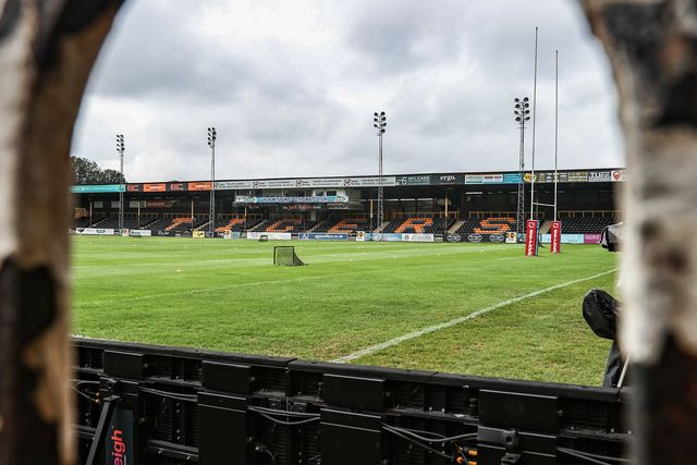A general view of the Mend-A-Hose Jungle ahead of the Betfred Super League round 19 match Castleford Tigers vs Warrington Wolves at The Mend-A-Hose Jungle, Castleford, United Kingdom, 20th July 2025

(Photo by Alfie Cosgrove/News Images)