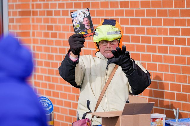 A vendor sells the match day program during the Betfred Super League round 1 match Leeds Rhinos vs Warrington Wolves at AMT Headingley Stadium, Leeds, United Kingdom on 29 March 2026

(Photo by Maynard Manyowa/News Images)
