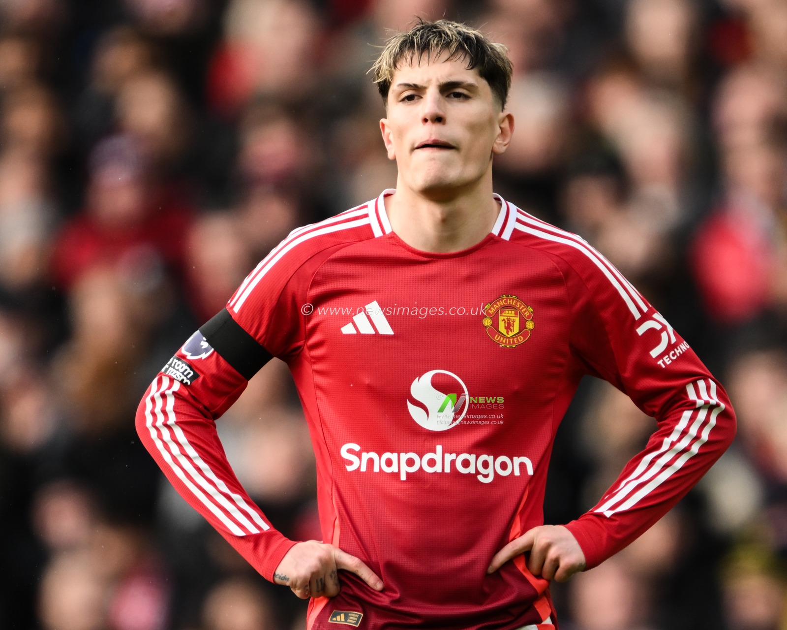 Alejandro Garnacho of Manchester United during the Premier League match Manchester United vs Crystal Palace at Old Trafford, Manchester, United Kingdom, 2nd February 2025

(Photo by Craig Thomas/News Images)
