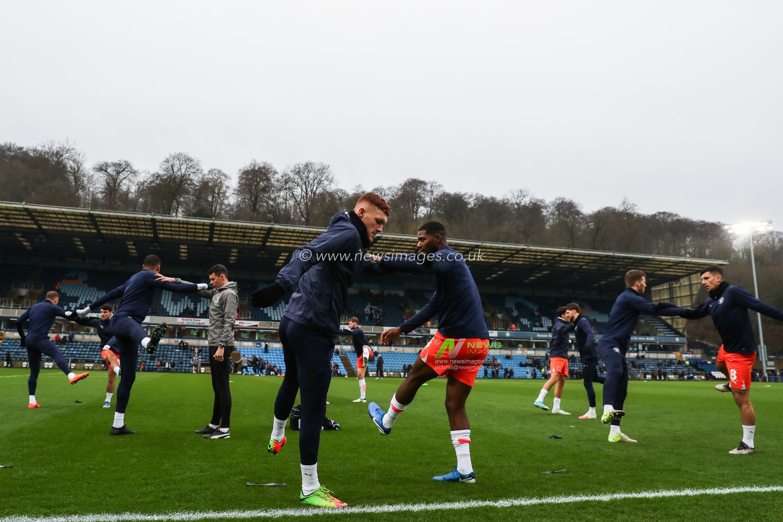 Sonny Carey of Blackpool during the pre-game warm up ahead of the Sky Bet League 1 match Wycombe Wanderers vs Blackpool at Adams Park, High Wycombe, United Kingdom, 4th January 2025

(Photo by Gareth Evans/News Images)